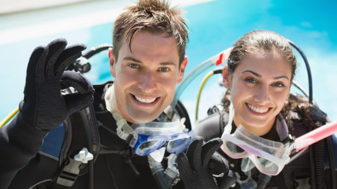 pareja de buceo pareja de buceo
